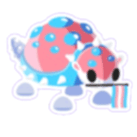 Trans Glyptodon Barv Sticker - Rare from Pride Sticker Pack